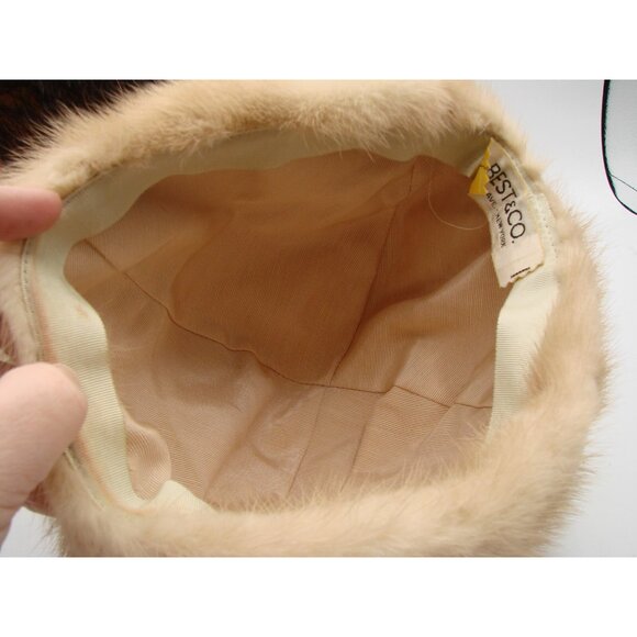 Fur Hat Best & Company Fifth Ave New York Union Made 858900 Winter Vintage 1960s - Picture 9 of 13